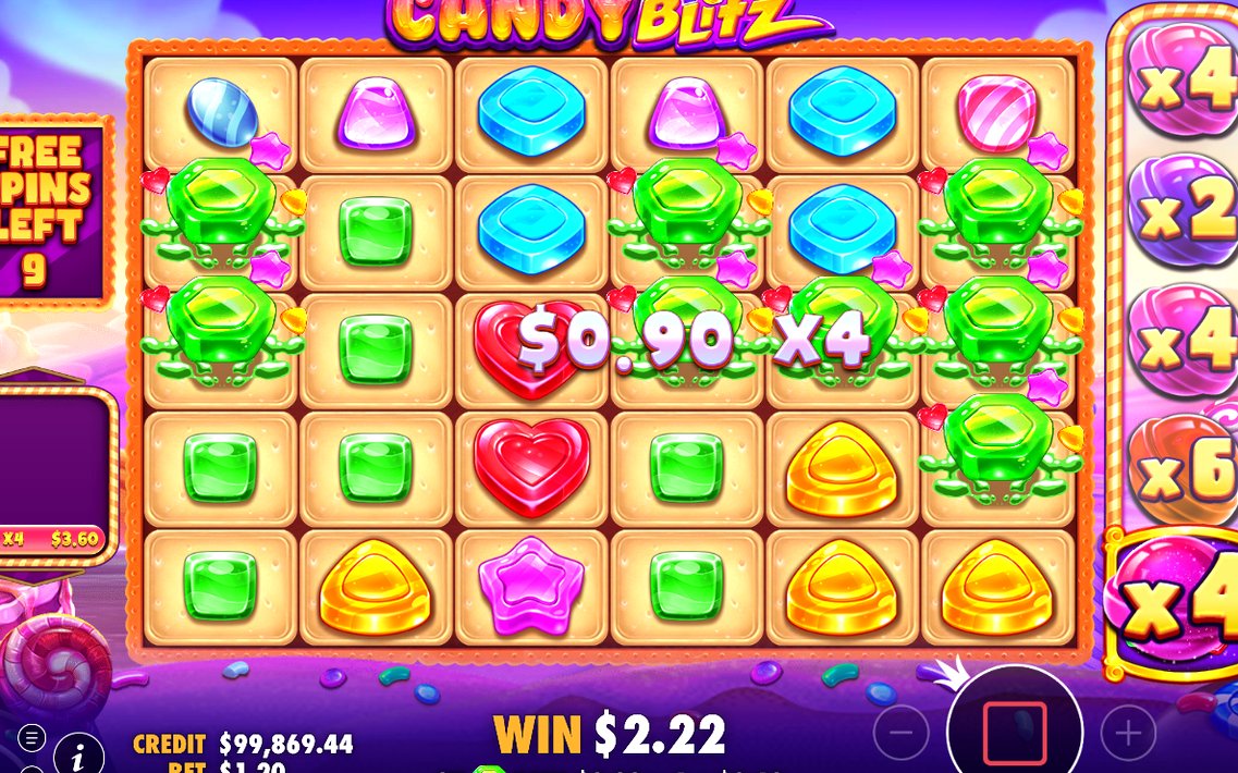 Free Spins round on the purple night sky background